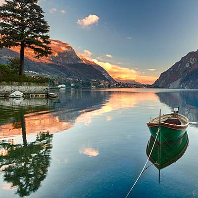 Semester i bondgård nära sjön